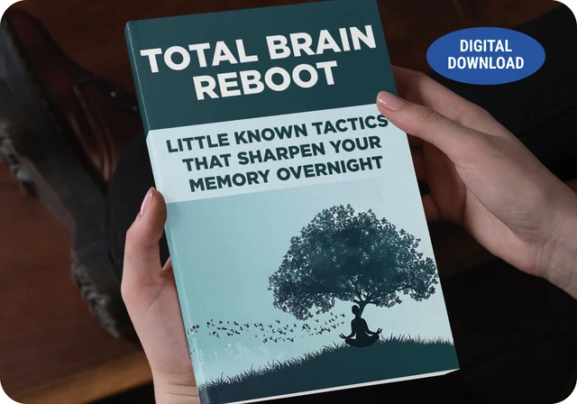 Total Brain Reboot bonus guide held in hands